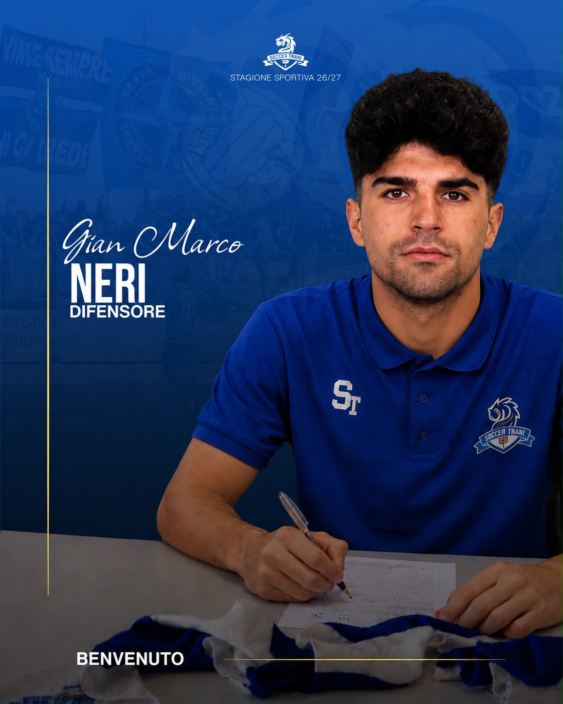 Gian Marco Neri è un nuovo giocatore del Trani