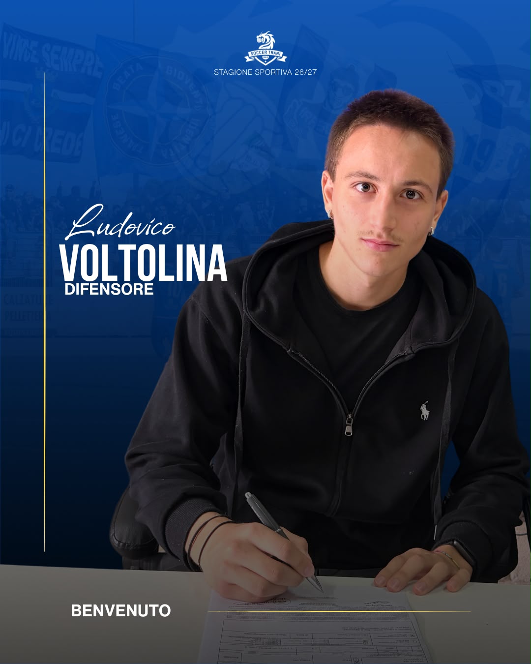 Ludovico Voltolina è un nuovo giocatore del Trani